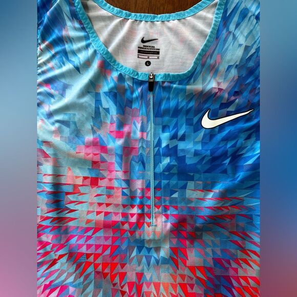 NIKE PRO EDITION SPEEDSUIT DEALS ELITE 2017 RARE TURBO SINGLET MEN'S Sz L Uniqe - Picture 3 of 9